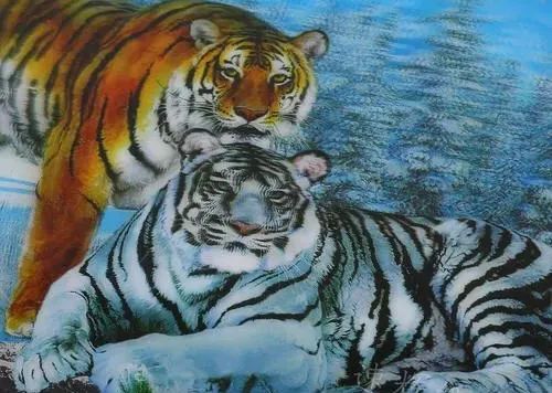 How are those cool anime 3D Flip Poster you see in toy stores made?