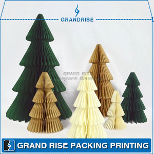 回收紙蜂窩裝飾磁鐵關閉聖誕飾品紙樹節日裝飾