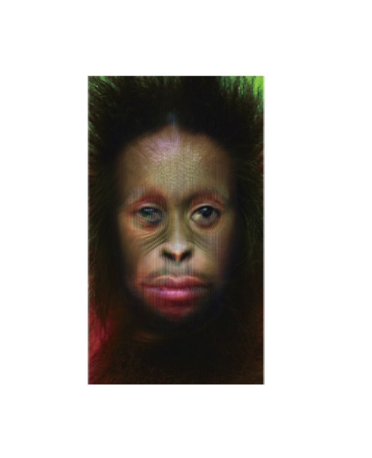 猩猩漸變男人3D軟件轉換漸變設計輸出